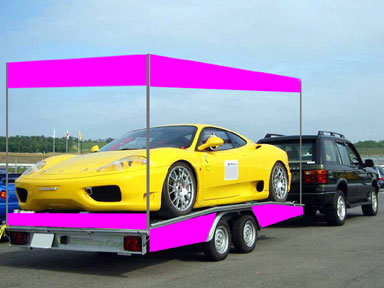 車用宣伝トレーラー